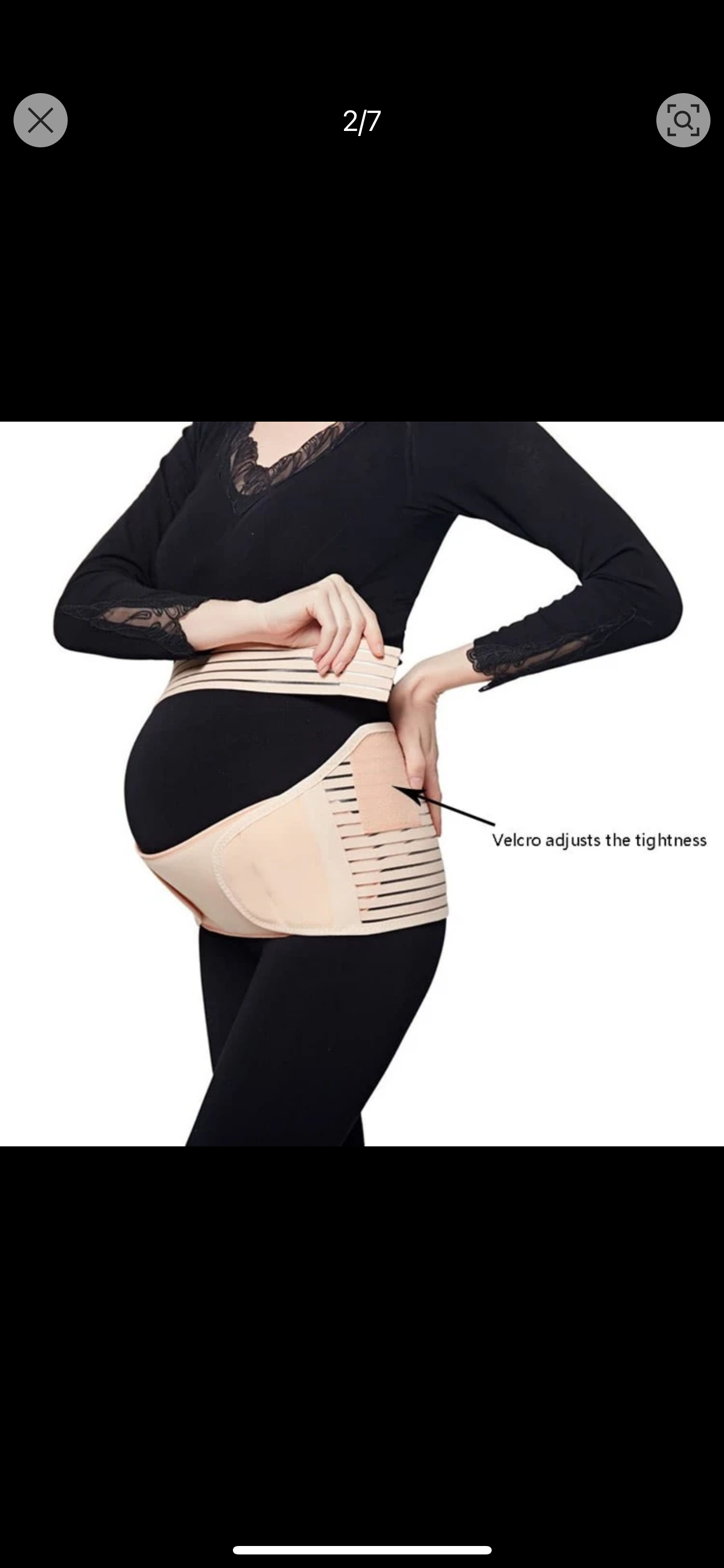 2-in-1 Pregnancy Support Belt Beige