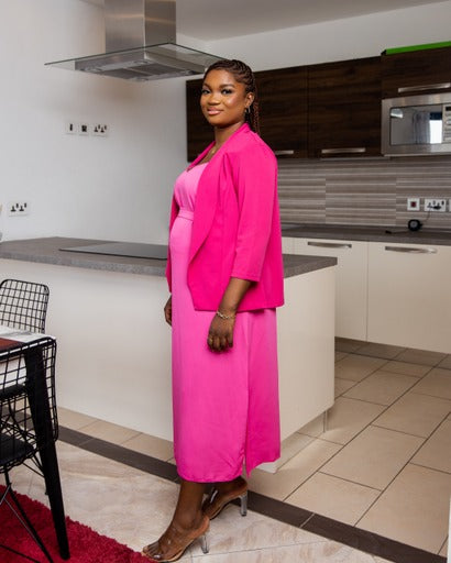 Pink Maternity Blazer