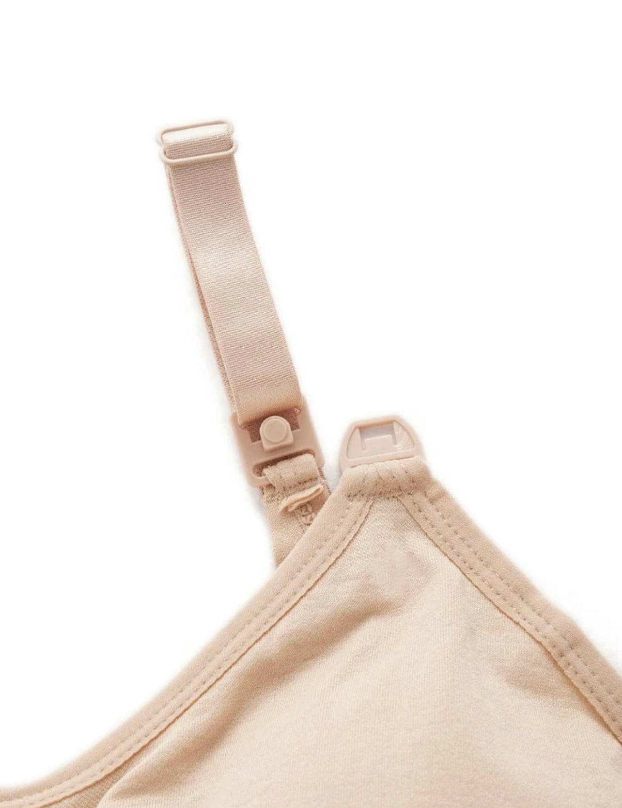 Nude Ruched Nursing Bra