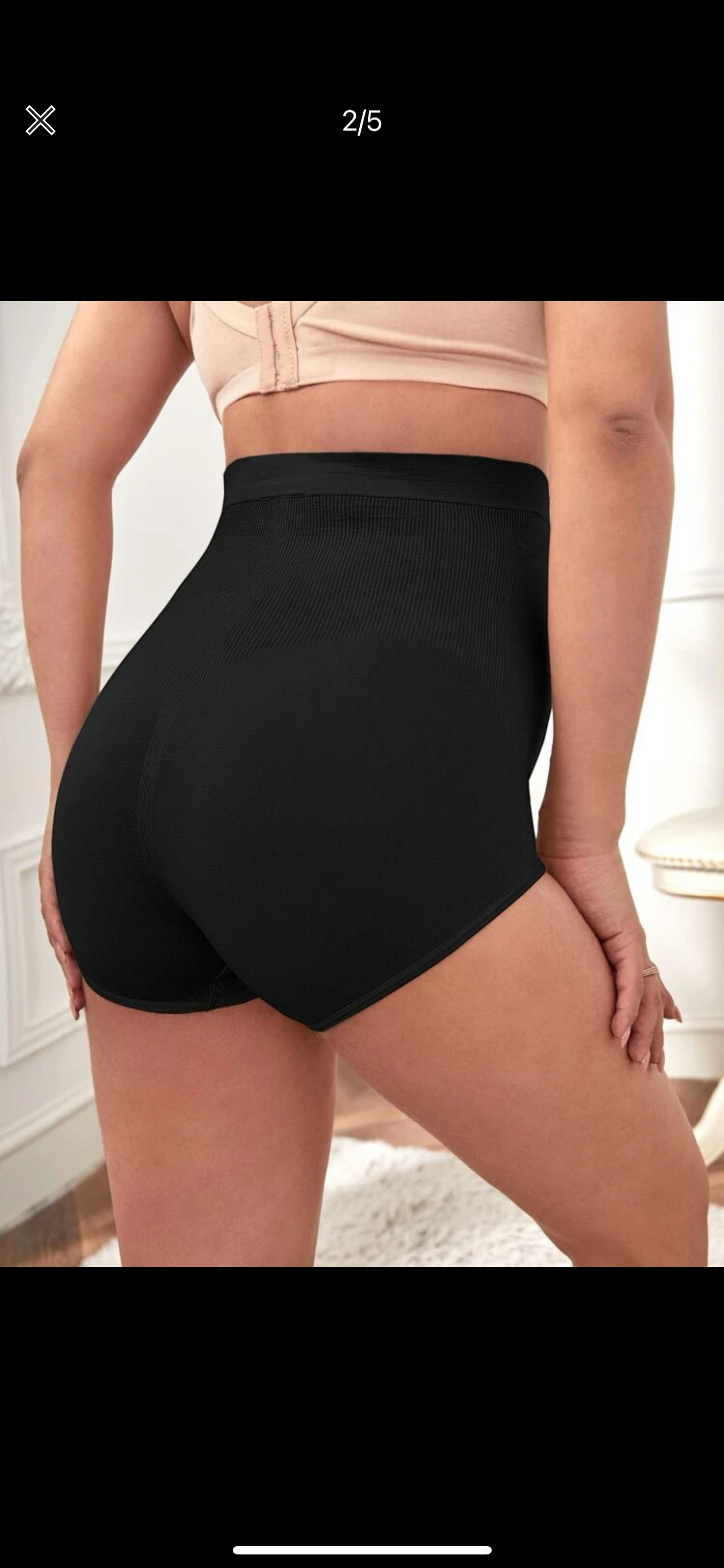 Maternity Overbump Black Panty