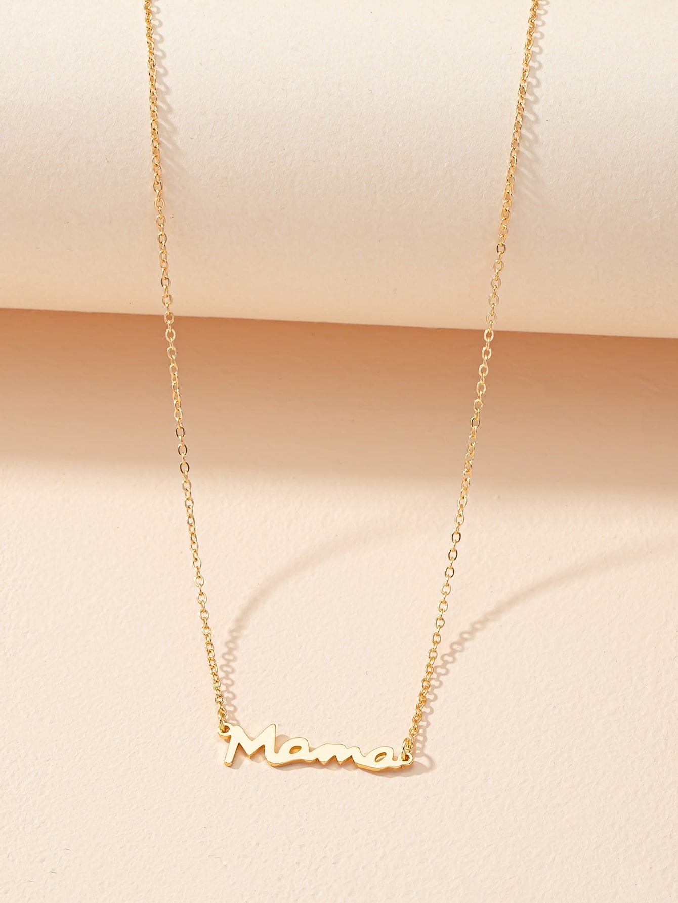 “Mama” Gold Necklace