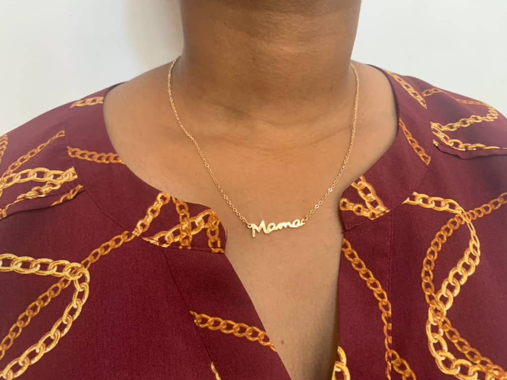 “Mama” Gold Necklace