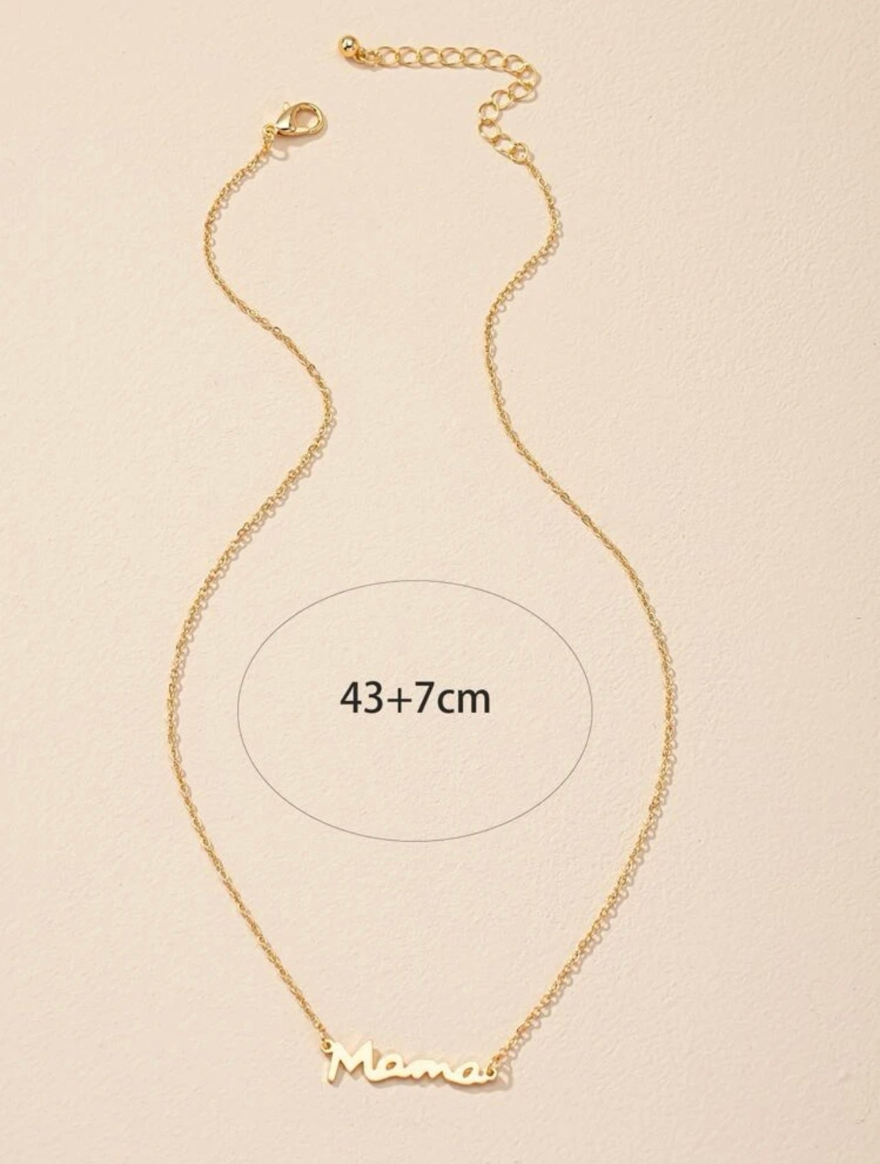 “Mama” Gold Necklace