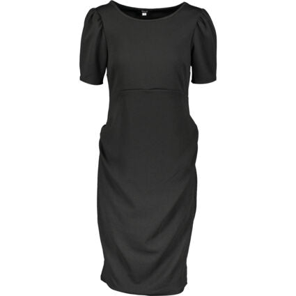 Ruched Side Round Neck Maternity Dress