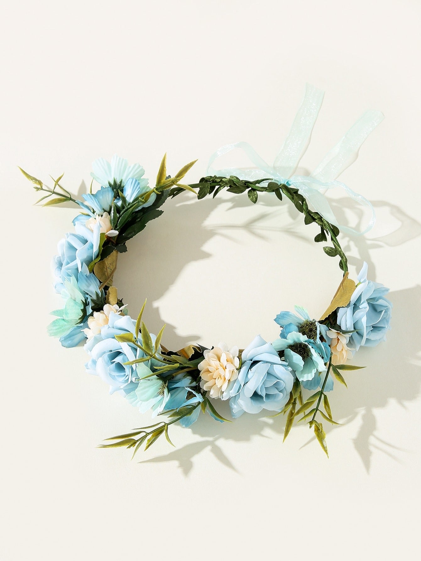 Flower Hair Band Blue