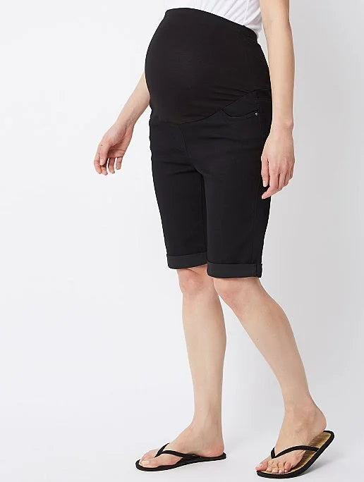 Overbump black maternity jeans  shorts