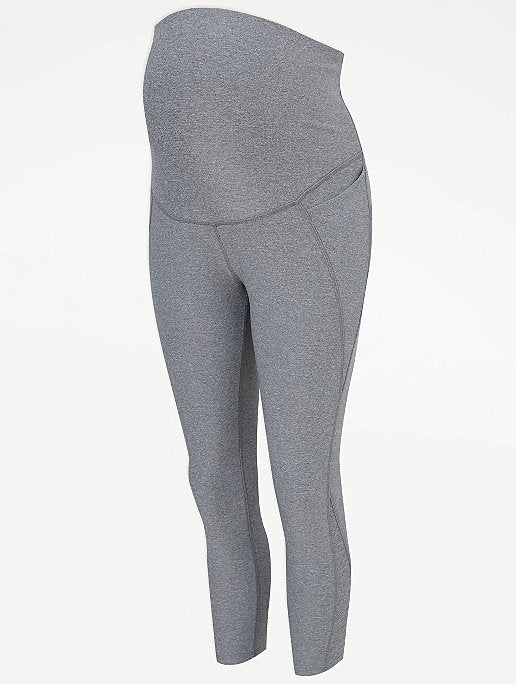 Grey Maternity Sports Leggings