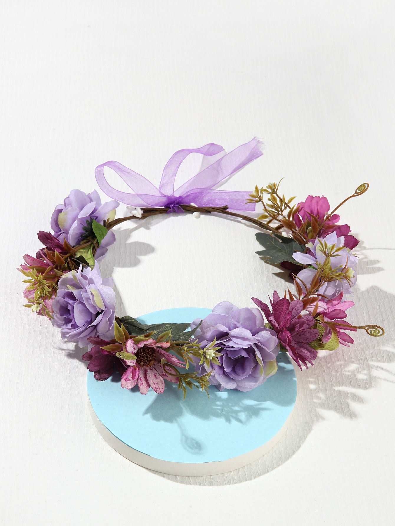 Flower Hair Band Purple